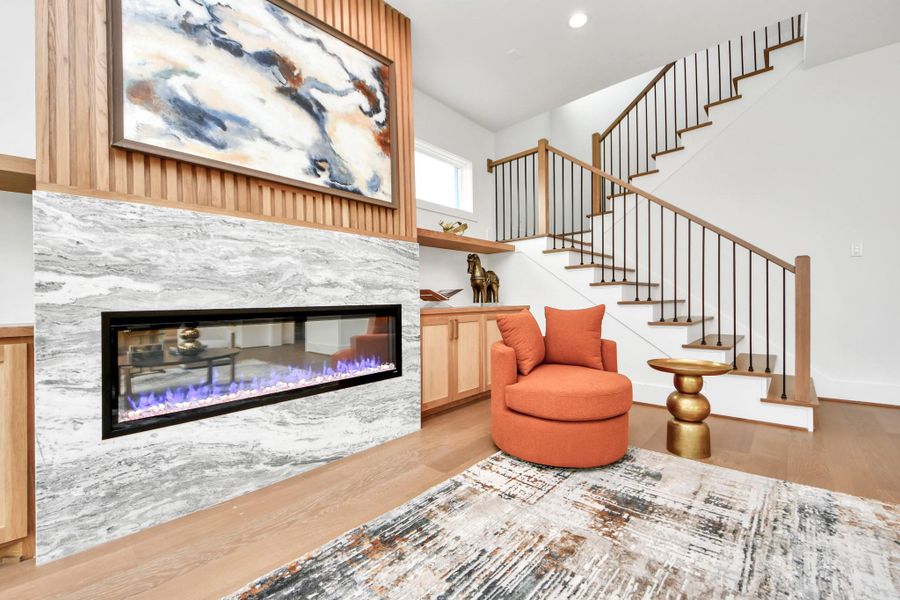 Furnished interior view inside a new home in , Houston (Image 15).