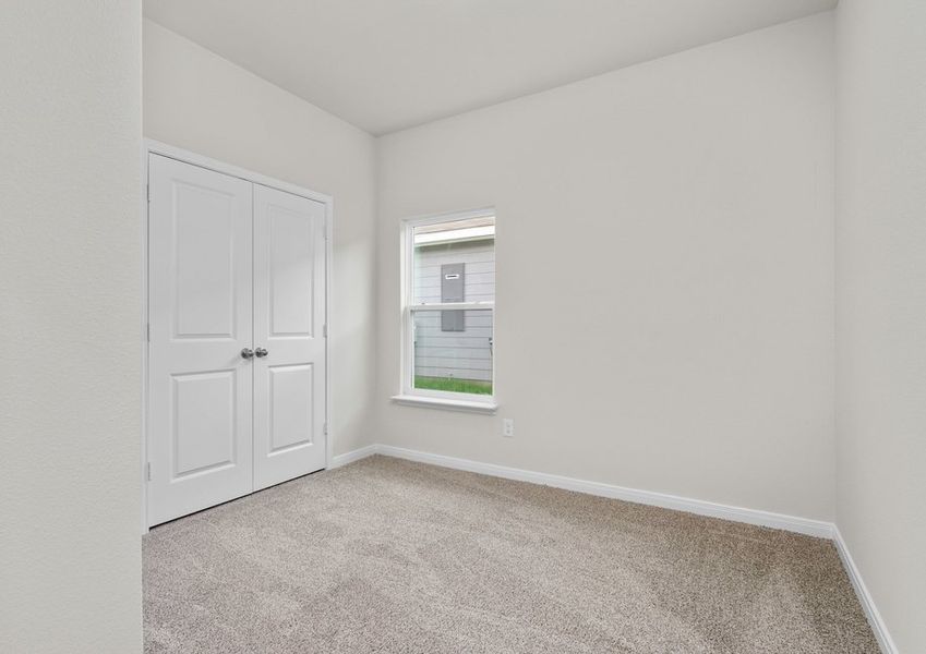 The secondary bedrooms are the perfect space for children's bedrooms and guest rooms.