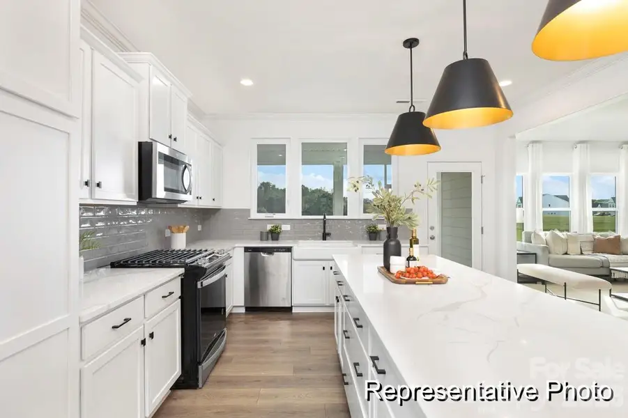 Furnished interior view inside a new home in Morgan Hills, Albemarle (Image 7).