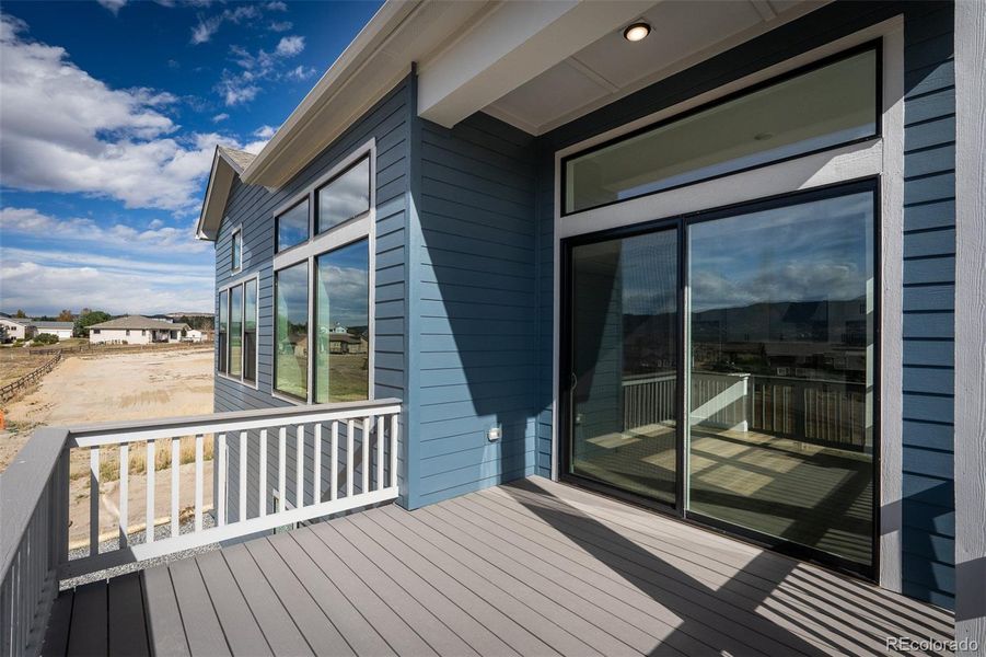 Exterior details and patio area of a home in Cloverleaf - Pinnacle Collection, Monument (Image 3). Exterior details and patio area of a home in Cloverleaf - Pinnacle Collection, Monument (Image 3).