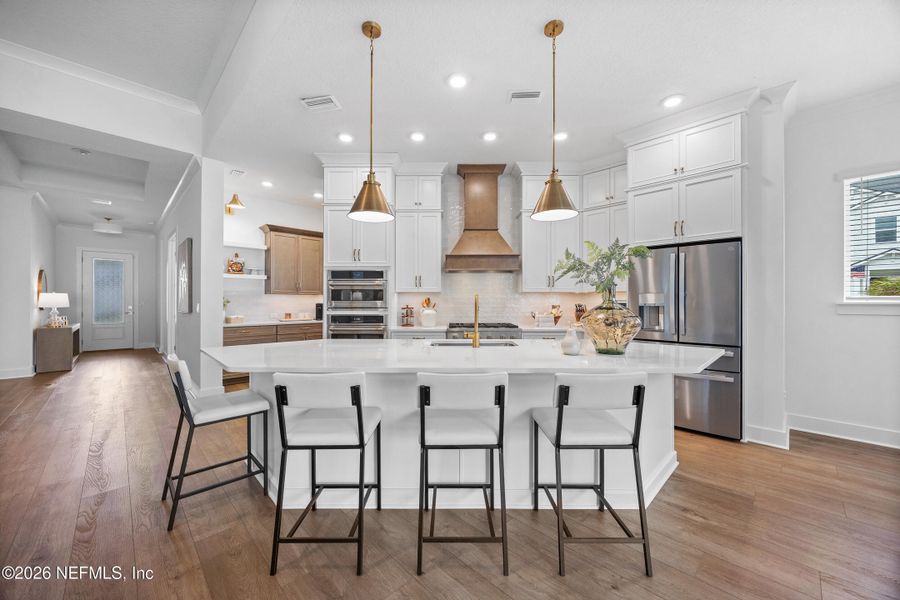 Furnished interior view inside a new home in Oak Grove at SilverLeaf 60’, St. Augustine (Image 12).