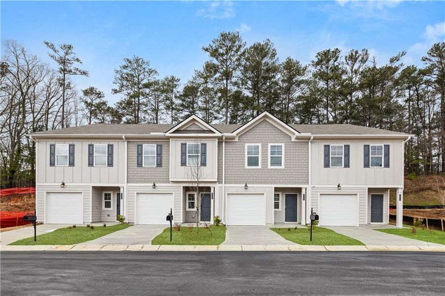 Front exterior of a new home in , Atlanta, GA, highlighting curb appeal (Image 1).
