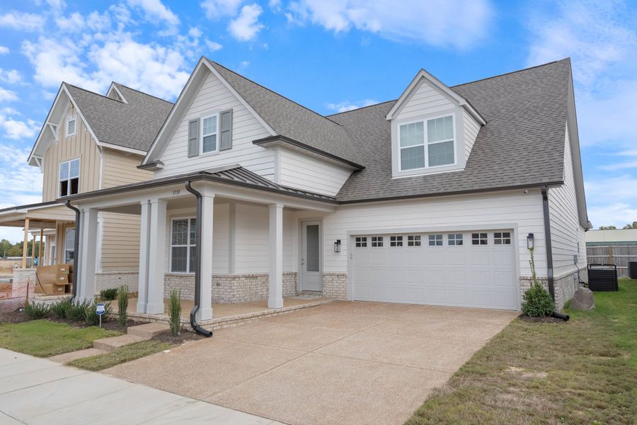Front exterior of a new home in Myers Park, Arlington, TN, highlighting curb appeal (Image 17).