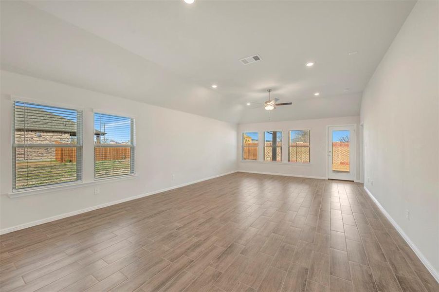 Spacious, unfurnished interior of a new home in The Preserve, Justin (Image 32).