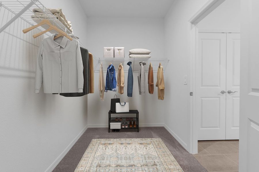 Large Walk-In Closet in Primary