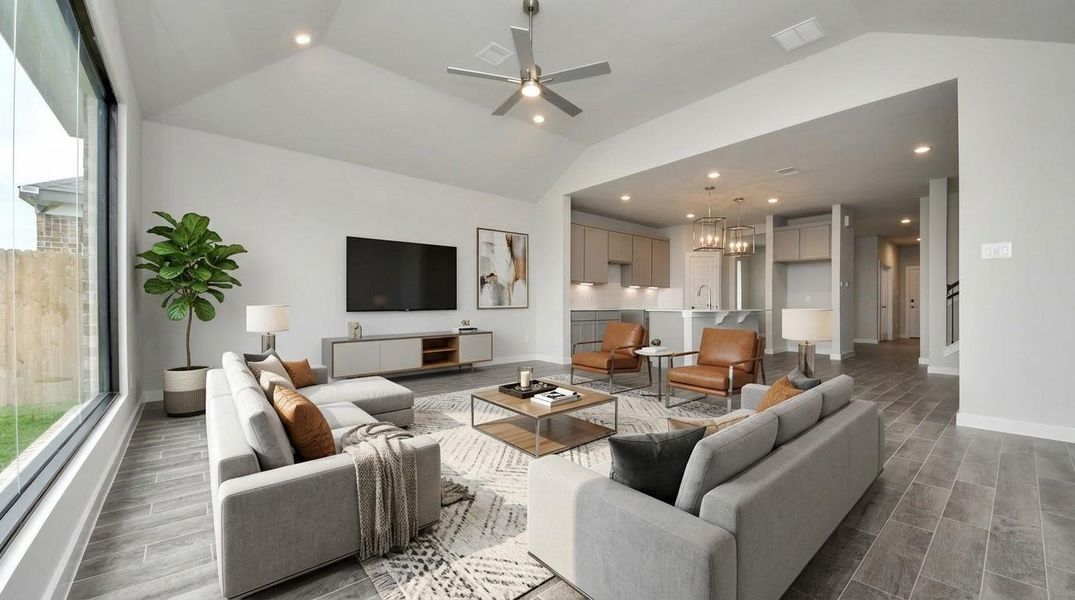 Virtually Staged - Living Room. Sample photo of completed home with similar floor plan. Actual colors and selections may vary.