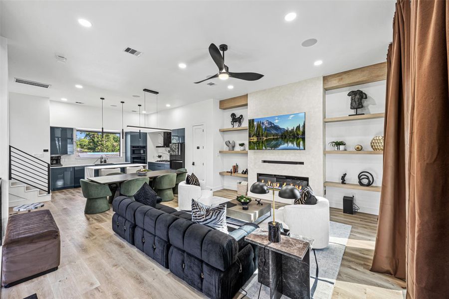 Furnished interior view inside a new home in , Houston (Image 19).