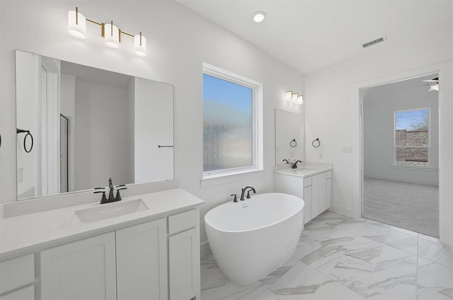 Furnished interior view inside a new home in Devonshire, Forney (Image 8).