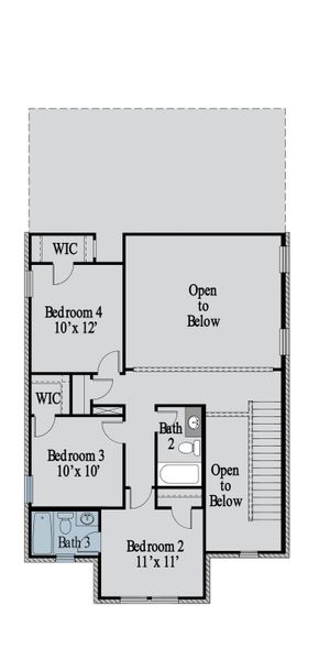 2D floor plan layout of this home in Reunion, Rhome, TX (Image 2). 2D floor plan layout of this home in Reunion, Rhome, TX (Image 2).