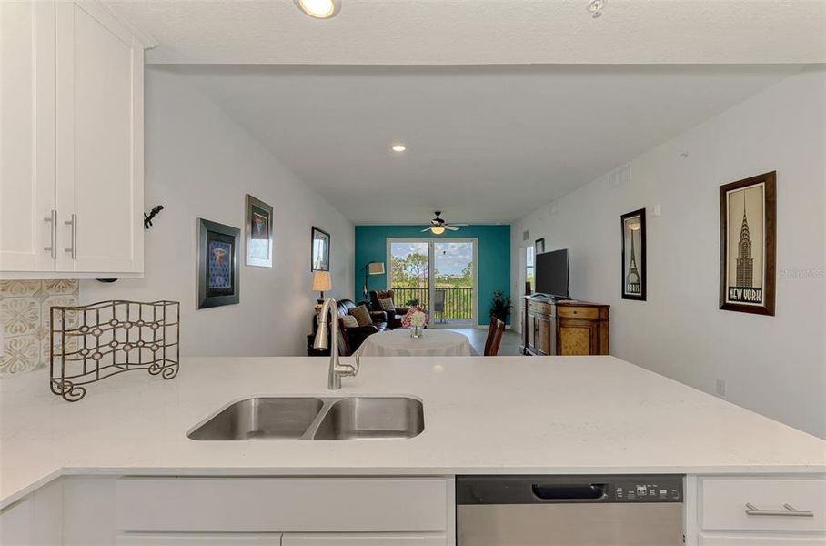 Furnished interior view inside a new home in Wellen Park Golf & Country Club, Venice (Image 18).