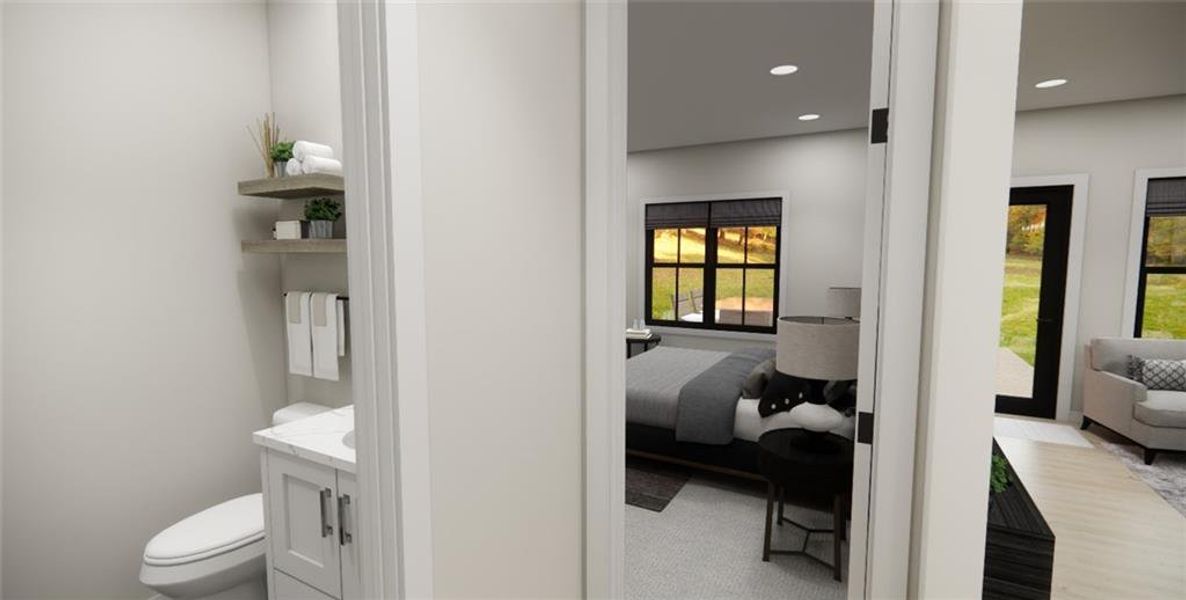 Furnished interior view inside a new home in , Carrollton (Image 25).