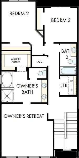2D floor plan layout of this home in Emerald Landing at Waterside at Lakewood Ranch – Towns, Sarasota, FL (Image 3). 2D floor plan layout of this home in Emerald Landing at Waterside at Lakewood Ranch – Towns, Sarasota, FL (Image 3).