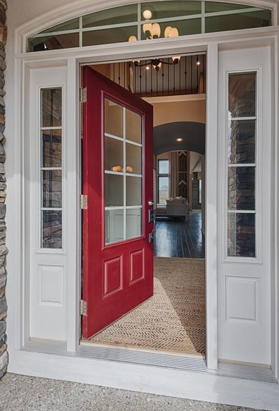 Exterior details and patio area of a home in The Estates and Meadows at Floyds Fork, Louisville (Image 4).