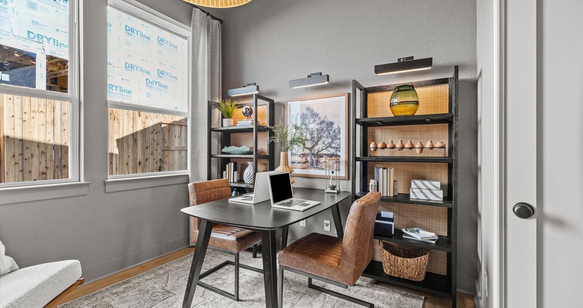 Representative furnished interior of a home built from the Malia by Chesmar Homes in Sunfield, Buda (Image 13).