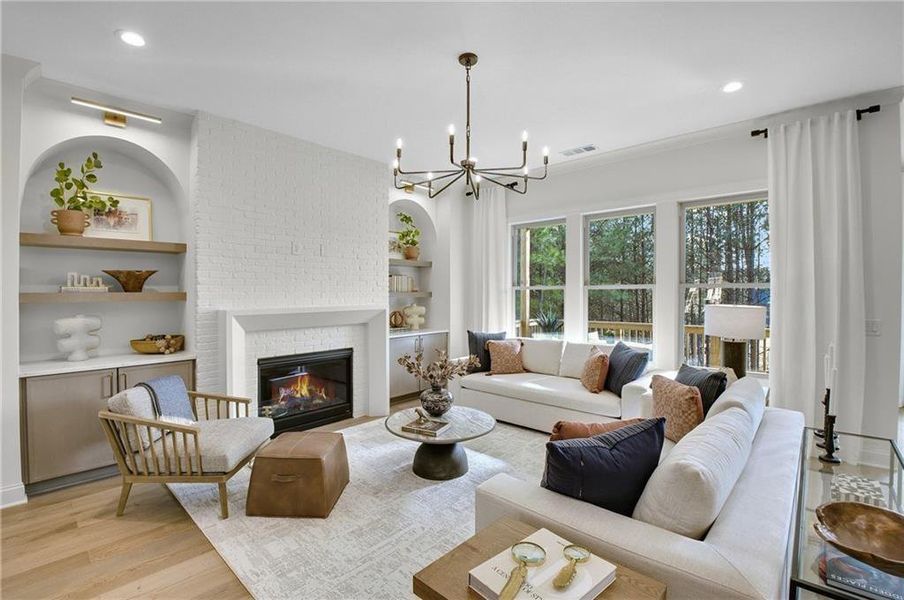 Furnished interior view inside a new home in Laurel View, Suwanee (Image 10).
