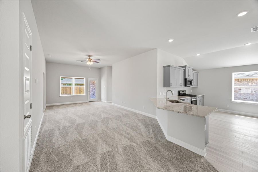 Furnished interior view inside a new home in Grand Oaks Reserve, Cleveland (Image 3).