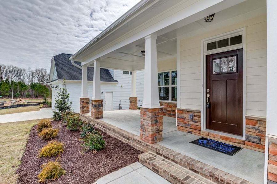 Representative exterior details of a home built from the Brunswick by Caviness & Cates Communities in Maggie Way, Wendell (Image 25). Representative exterior details of a home built from the Brunswick by Caviness & Cates Communities in Maggie Way, Wendell (Image 25).