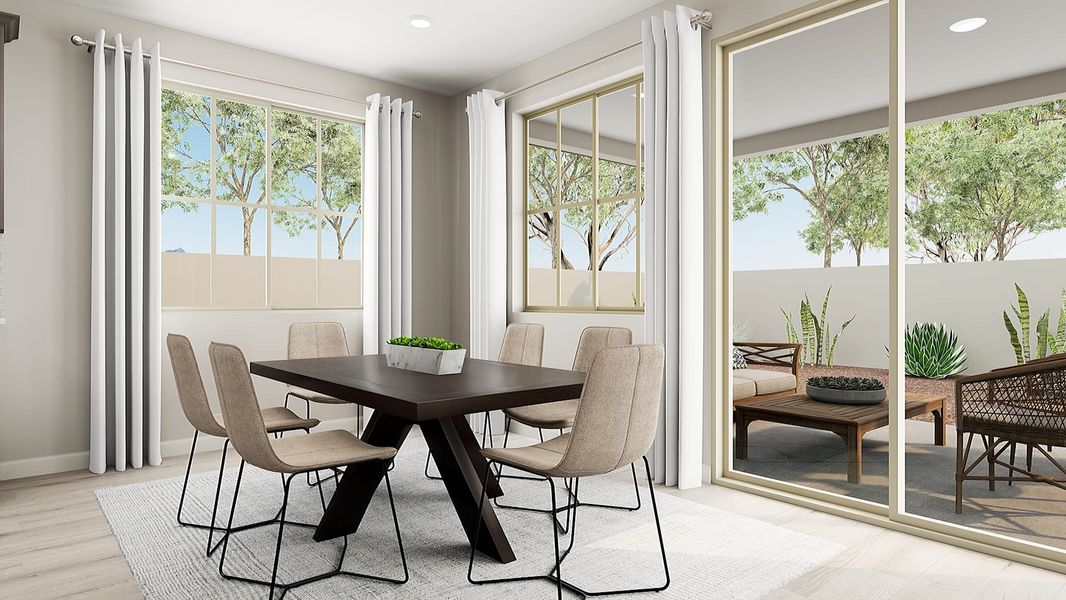 Representative furnished interior of a home built from the Garden Plan 3002 by Tri Pointe Homes in Waterston Central, Gilbert (Image 5).