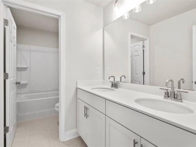 Furnished interior view inside a new home in Wehunt Meadows, Hoschton (Image 12).