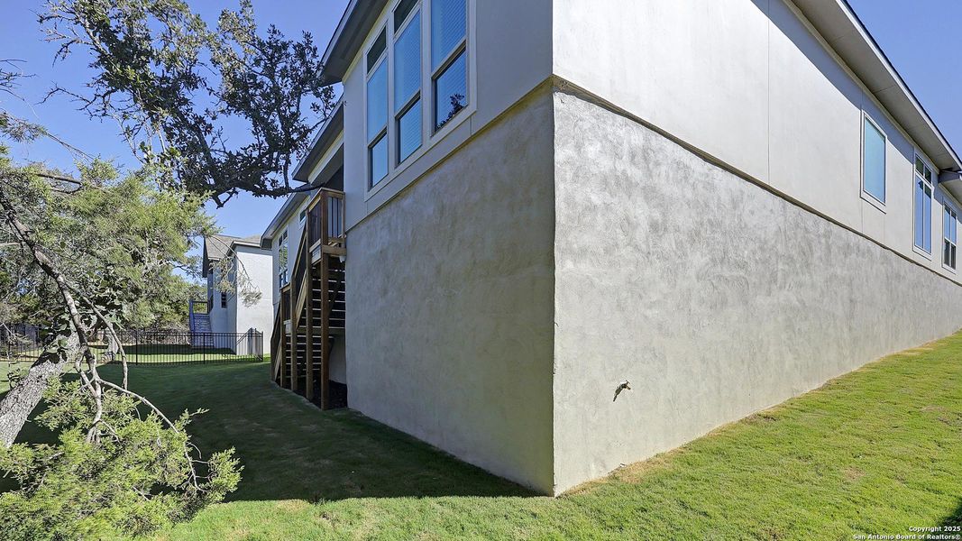 Exterior details and patio area of a home in Esperanza 80', Boerne (Image 3). Exterior details and patio area of a home in Esperanza 80', Boerne (Image 3).