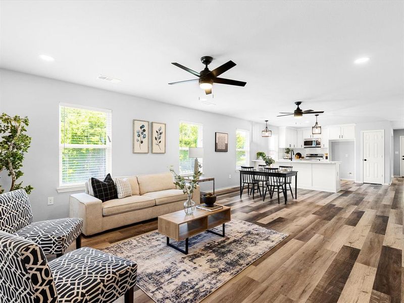 Furnished interior view inside a new home in , Fort Worth (Image 8). Furnished interior view inside a new home in , Fort Worth (Image 8).