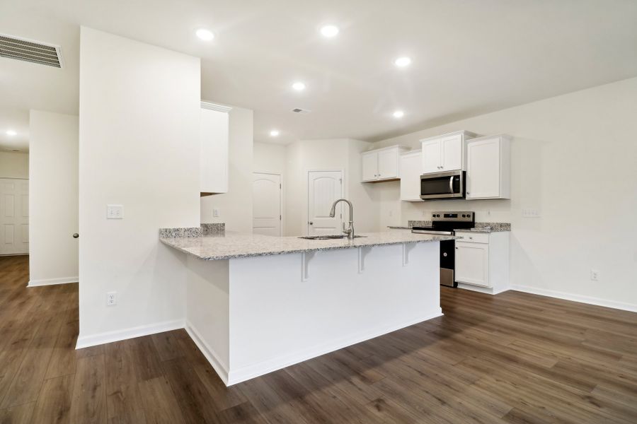 Representative furnished interior of a home built from the Talbot II by Great Southern Homes in Southbridge, Sumter (Image 6).