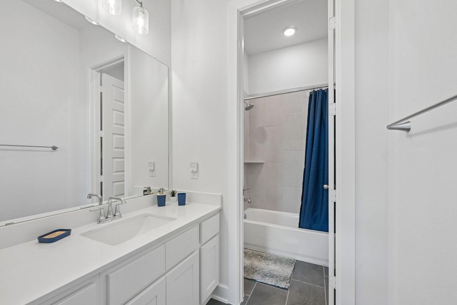 Furnished interior view inside a new home in The Woodlands Hills, Willis (Image 13).