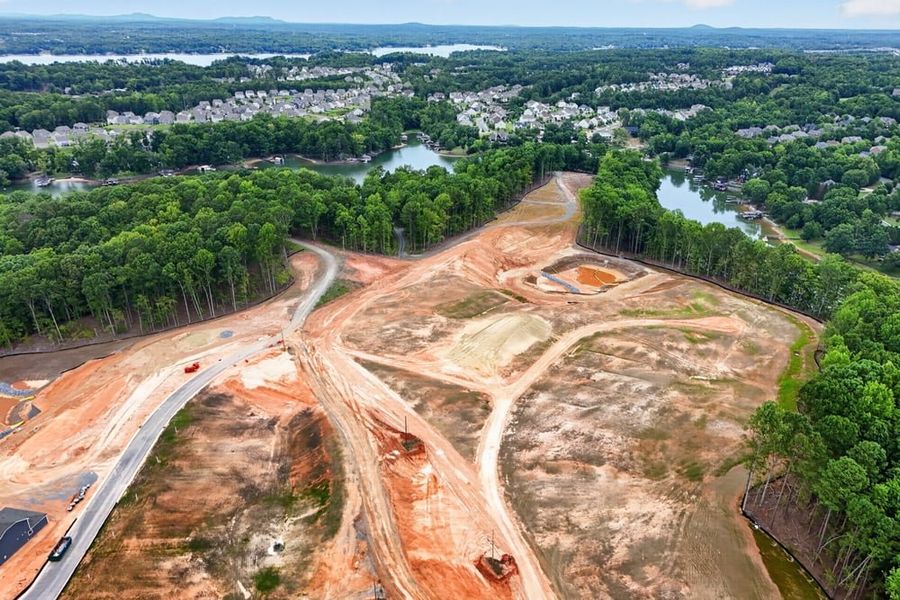 Site preparation for new homesites in The Coves on Lake Wylie, Charlotte (Image 26). Site preparation for new homesites in The Coves on Lake Wylie, Charlotte (Image 26).