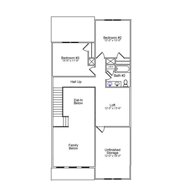 2D floor plan layout of this home in Ovation at Sweetbrier, Durham, NC (Image 4). 2D floor plan layout of this home in Ovation at Sweetbrier, Durham, NC (Image 4).