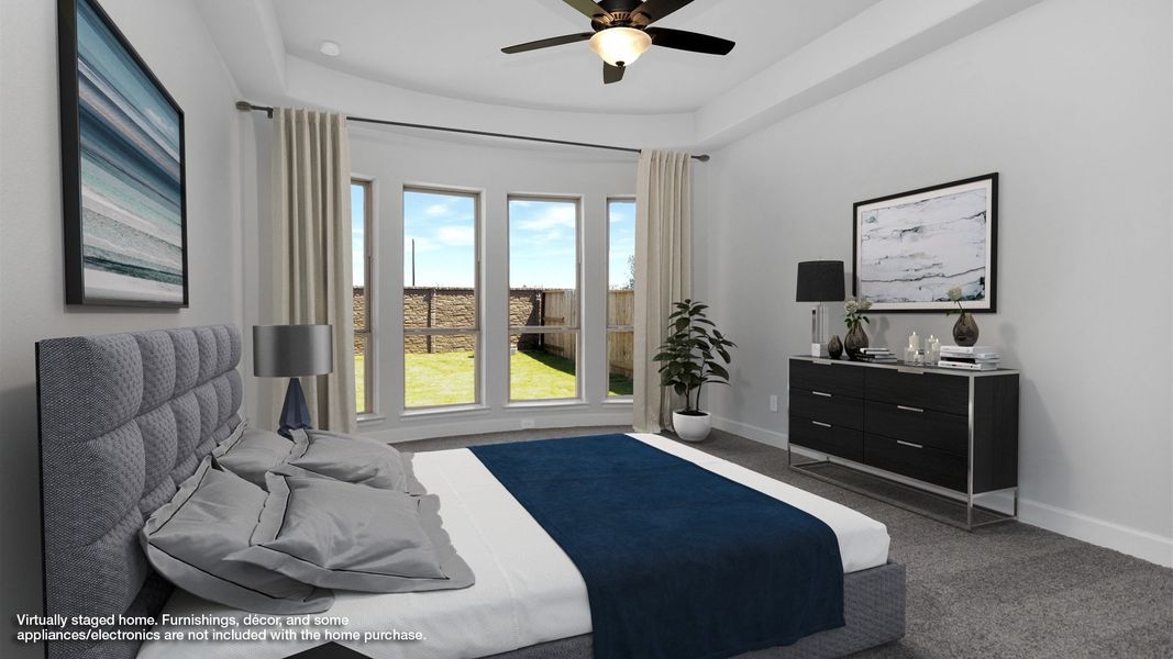 Furnished interior view inside a new home in Midline, Houston (Image 5).