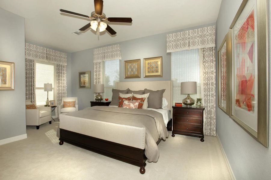 Furnished interior view inside a new home in The Hollows Canyon - 60', Lago Vista (Image 8). Furnished interior view inside a new home in The Hollows Canyon - 60', Lago Vista (Image 8).