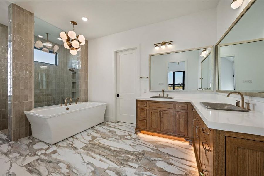 Furnished interior view inside a new home in The Resort on Eagle Mt. Lake, Fort Worth (Image 10).