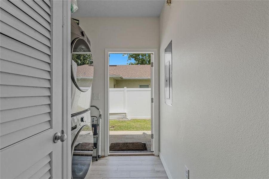 Hallway to back door