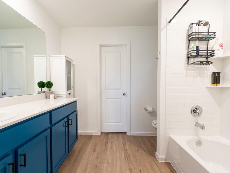 Furnished interior view inside a new home in Samara, League City (Image 24).