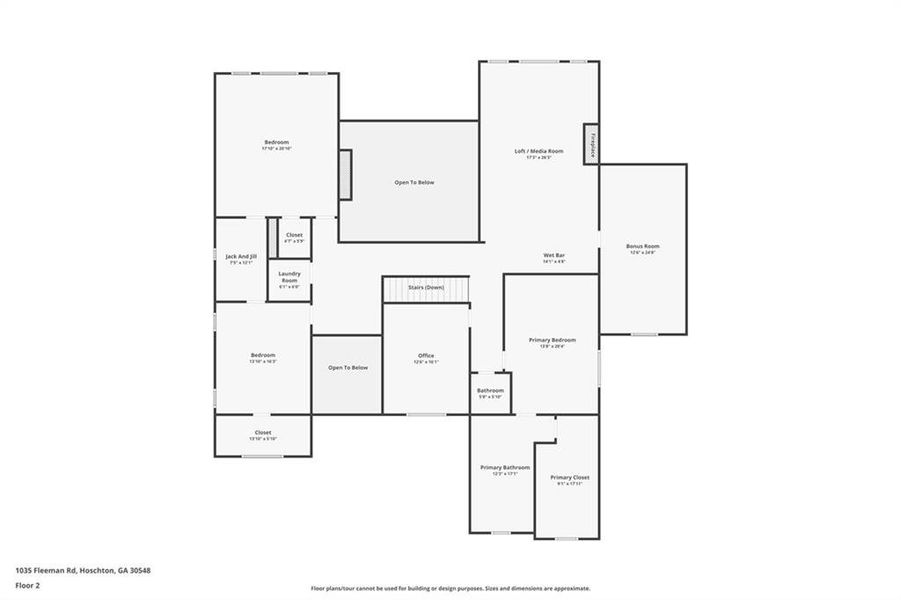 2D floor plan layout of this home in , Hoschton, GA (Image 3). 2D floor plan layout of this home in , Hoschton, GA (Image 3).
