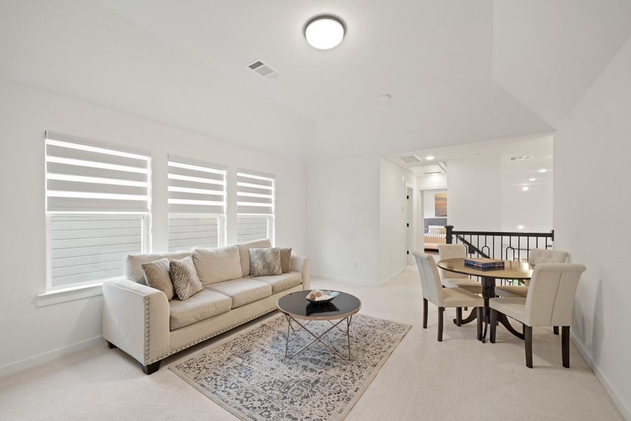 Furnished interior view inside a new home in Sienna, Missouri City (Image 32). Furnished interior view inside a new home in Sienna, Missouri City (Image 32).