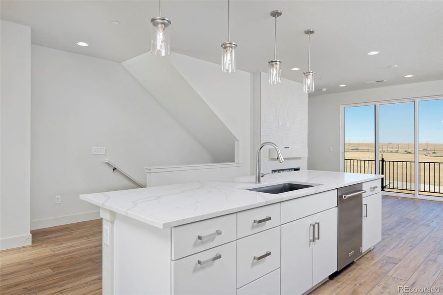 Furnished interior view inside a new home in , Denver (Image 8).