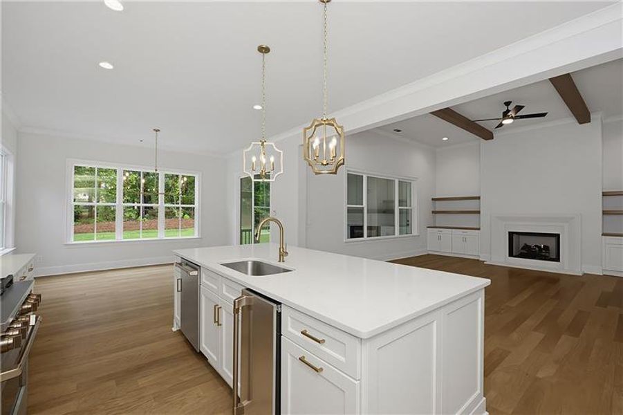 Furnished interior view inside a new home in , Newnan (Image 9).