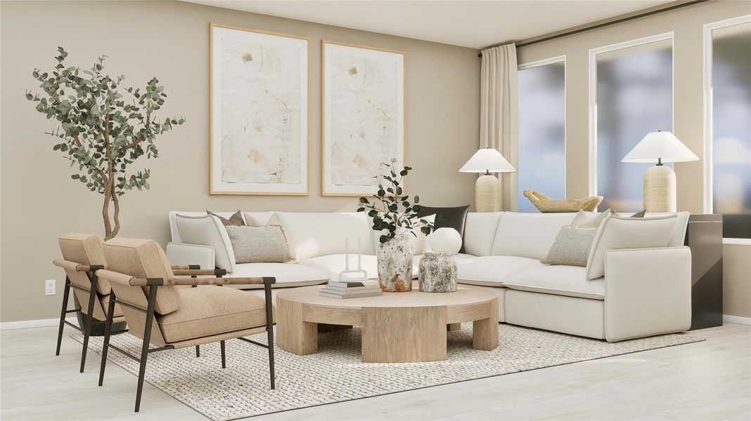 Furnished interior view inside a new home in Binford Creek, Waller (Image 25).