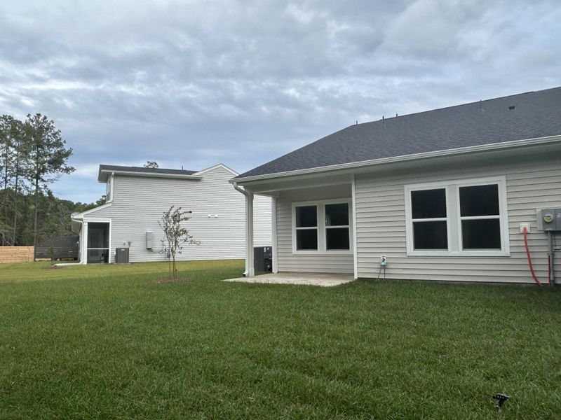 Exterior details and patio area of a home in Hammock Walk at Nexton, Summerville (Image 3). Exterior details and patio area of a home in Hammock Walk at Nexton, Summerville (Image 3).