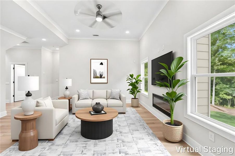 Furnished interior view inside a new home in , Ellenwood (Image 13).