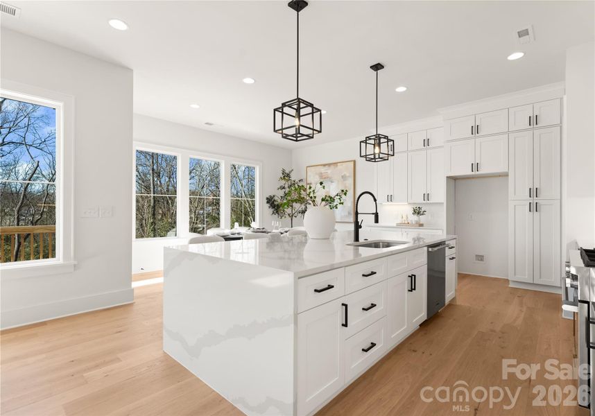 Furnished interior view inside a new home in , Charlotte (Image 9). Furnished interior view inside a new home in , Charlotte (Image 9).