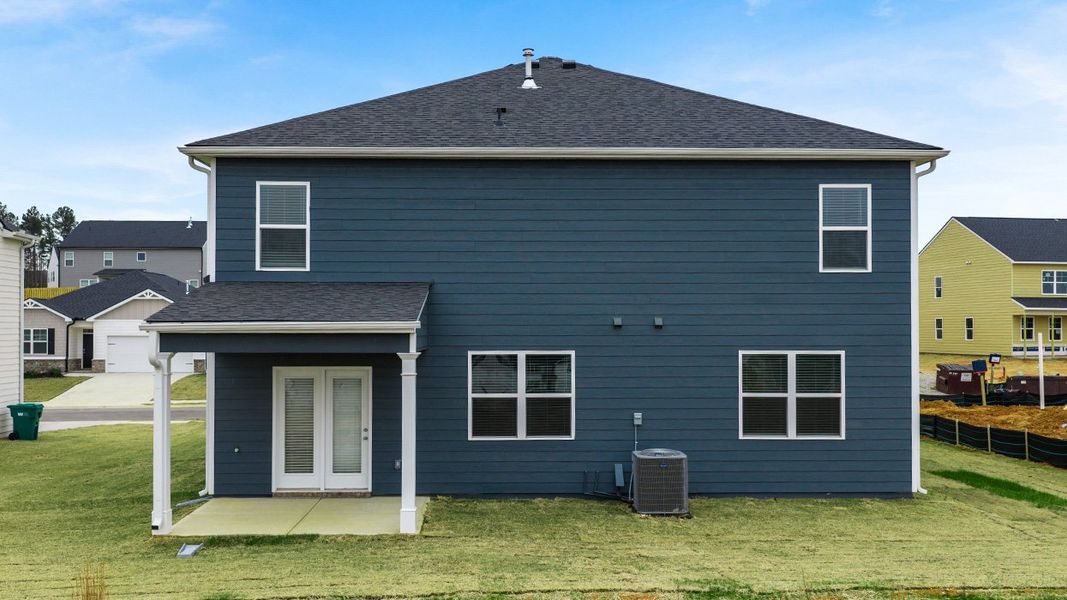 Exterior details and patio area of a home in Estates at Deer Hollow, Grovetown (Image 4). Exterior details and patio area of a home in Estates at Deer Hollow, Grovetown (Image 4).