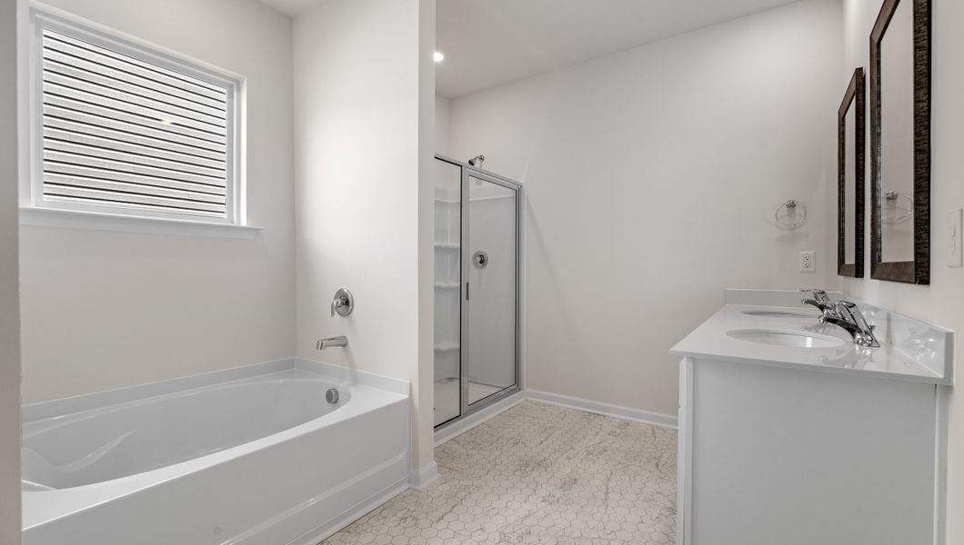 Furnished interior view inside a new home in Durbin Meadows Traditions, Fountain Inn (Image 5). Furnished interior view inside a new home in Durbin Meadows Traditions, Fountain Inn (Image 5).