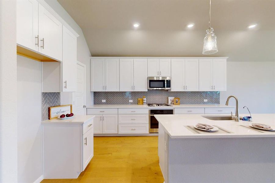 Furnished interior view inside a new home in The Preserve, Justin (Image 11). Furnished interior view inside a new home in The Preserve, Justin (Image 11).
