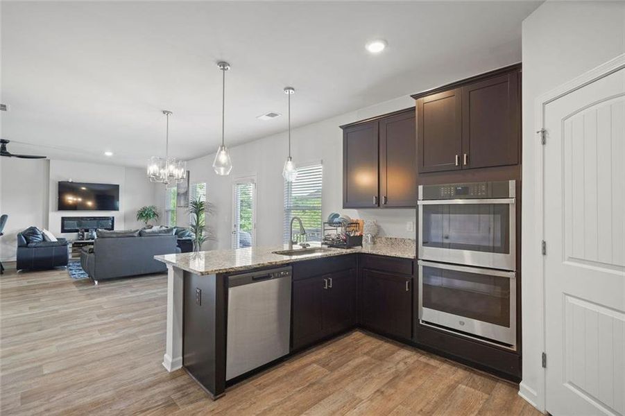 Furnished interior view inside a new home in The Enclave at Dial Farm Phase III, Walnut Grove (Image 35).