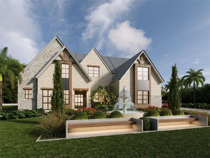 Front exterior of a new home in , Buford, GA, highlighting curb appeal (Image 17).