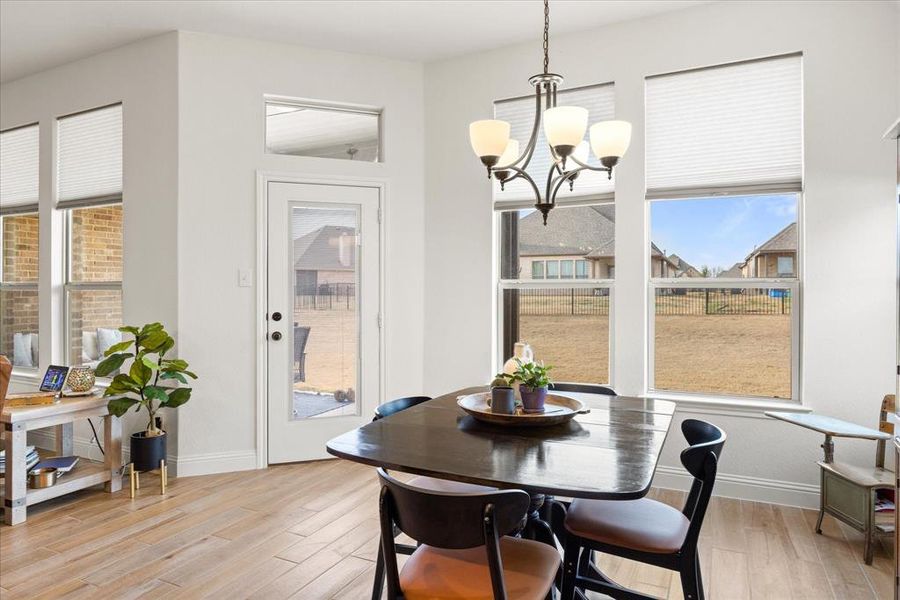 Furnished interior view inside a new home in Abe's Landing, Granbury (Image 12). Furnished interior view inside a new home in Abe's Landing, Granbury (Image 12).