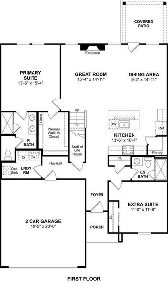 2D floor plan layout of this home in , Newark, TX (Image 4).