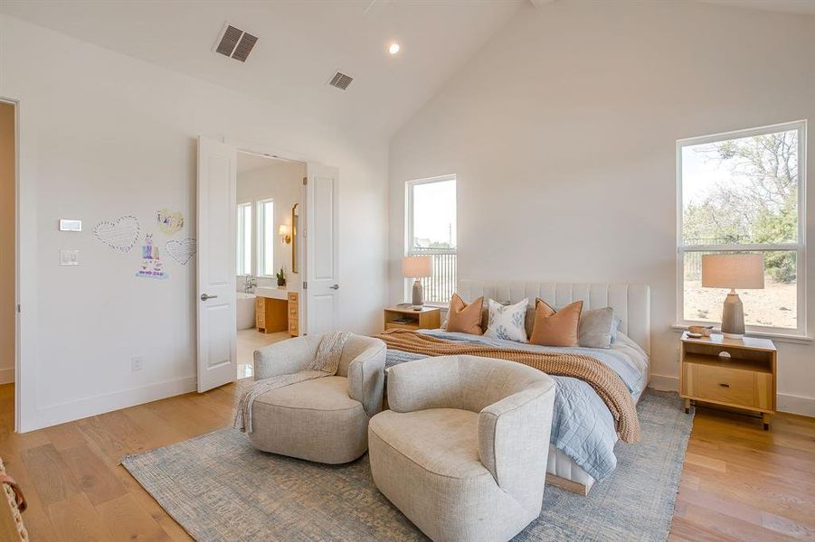 Furnished interior view inside a new home in , Aledo (Image 5).